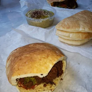 Award winning Falafel Sandwich (vegan)