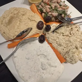 Cold appetizer plate for 2