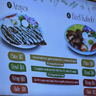 Menus