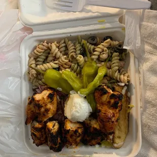 Chicken skewers