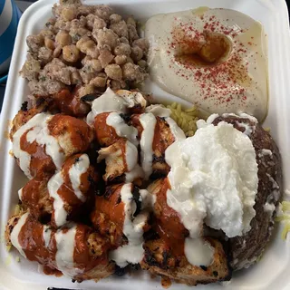 #1 chicken kabob Plate