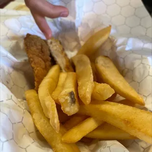 Kid's Chicken Strips and Fries