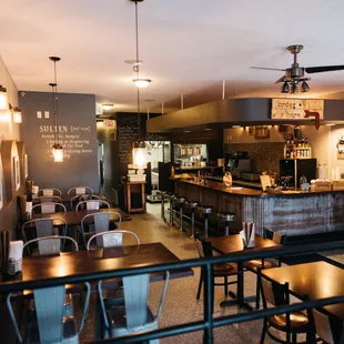 the interior of a restaurant