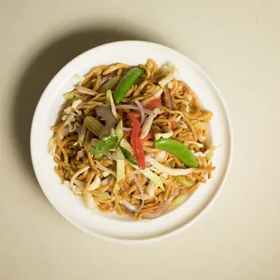 BBQ pork OR chicken chow mein