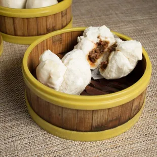 Steamed BBQ pork buns