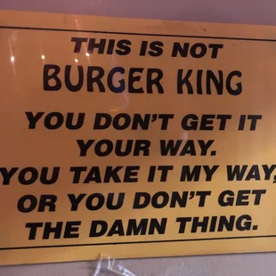 this is not burger king