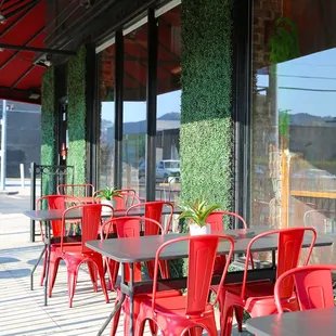 Enjoy our outdoor patio that is pet-friendly, too!