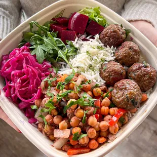 Meatball Half &amp; Half Bowl