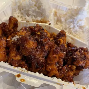 Crispy garlic chicken