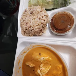 Red Curry Chicken Lunch special.