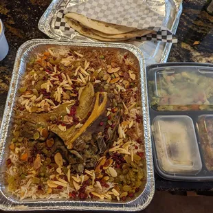 Lamb Shank Dinner - to go.