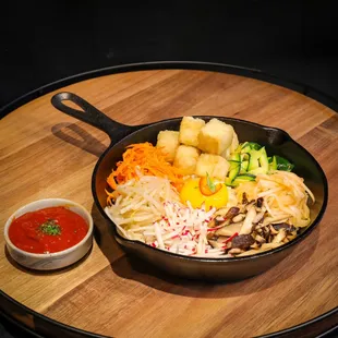 Fried Tofu Bibimbap