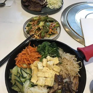 Fried Tofu Skillet Bibimbap (Vegan)