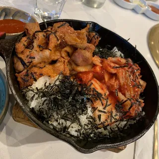 Spicy Kurobuta Pork Kimchi Skillet