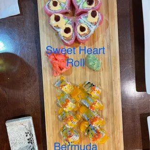 15. Sweet Heart Roll 1. Bermuda Triangle Roll