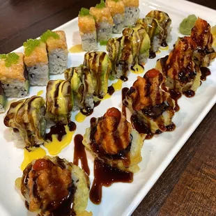Ocean roll, Tiger roll, Volcano roll