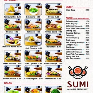 all you can eat menu