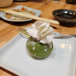 Green tea mochi