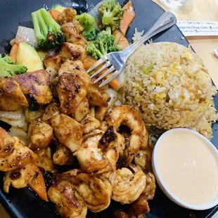 Chicken Hibachi and Shrimp