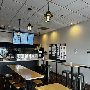 the interior of a restaurant