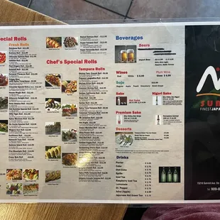 Menu front