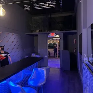 Looking out the front