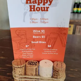 Had delicious PadThai for brunch and noticed Happy Hour specials!