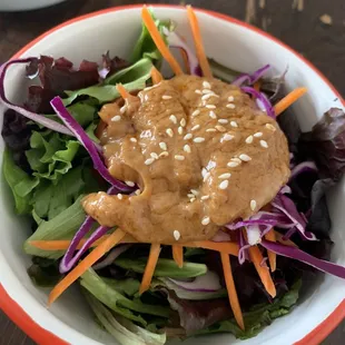 side salad served with the lunch special