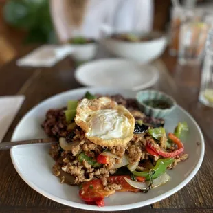 Grapow Gai with Fried Egg