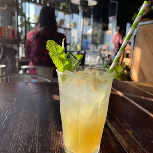 Starting out with a tasty Ginger Lemonade Soda.