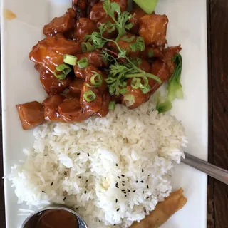 Orange Chicken with Rice Lunch Special