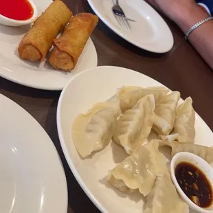 Delicious egg rolls &amp; Steamed Dumplings