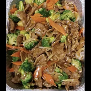 broccoli beef party tray