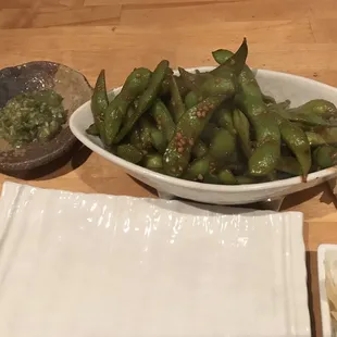 Garlic Edamame