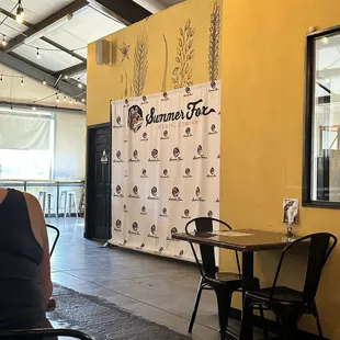 Main Seating Area (larger area where you can see the distillery/brewing, TVs)