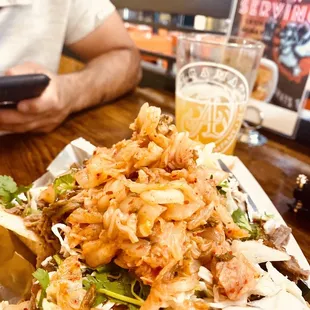 a plate of food on a table