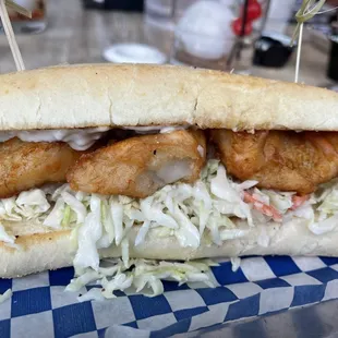 Walleye sandwich