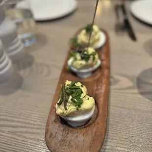 Potato Salad Deviled Eggs - gluten free