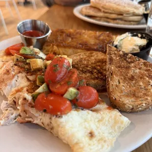 Daybreaker egg white omelette