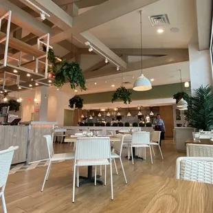 The interior is so clean and elegant, enough room for the bar and dine in folks to move around.