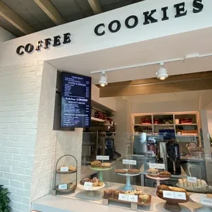 The coffee bar also has pastries