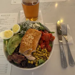 Cobb Salad with Salmon