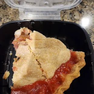 a sandwich in a plastic container