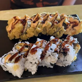 sushi and sashimi, food