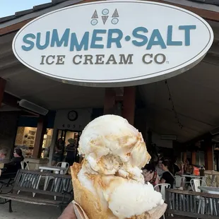 Vegan Hokey Pokey on vegan &amp; gf waffle cone. DELICIOUS!!