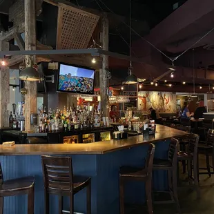 the bar and seating