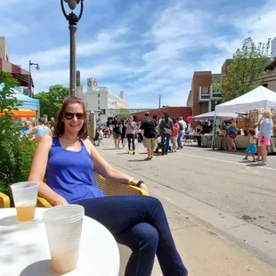 Gorgeous lady, beautiful day!