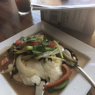 Steamed Chilean Sea Bass