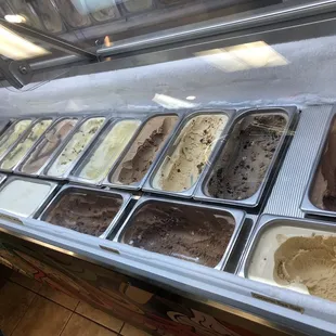 ice cream selection