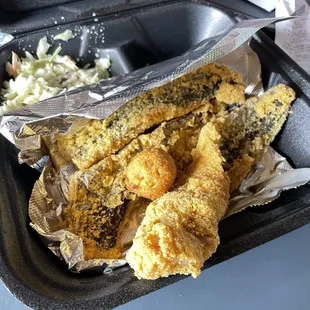 Cold probably old Inedible fish from summerlin takeout. 1st and last time I&apos;ll orderfrom this place